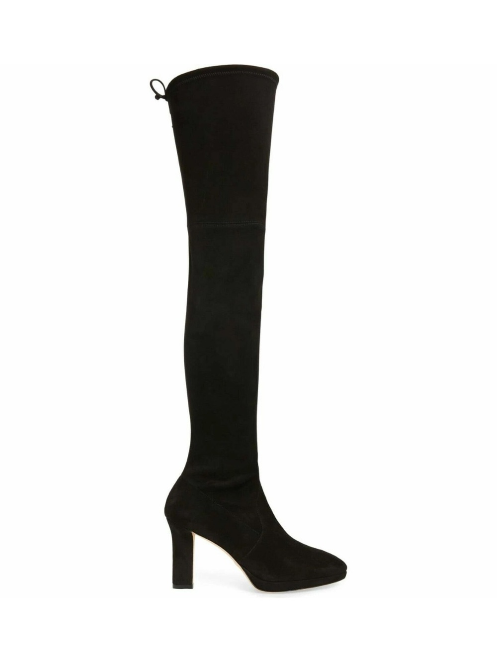 Stuart Weitzman Ledyland Black Suede Over the Knee OTK Boots - size 10 - Picture 2 of 7
